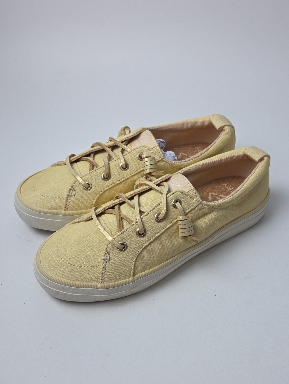 Sperry Crest Vibe Yellow Casual Sneakers Size 6.5M
